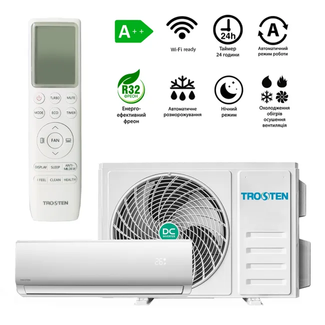 Кондиционер сплит-система TROSTEN Серия PRO INVERTER -15°C TRN10-INPR