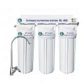 Система 3-х ступенчатой очистки Bio+ systems SL303-NEW + кран ZB-69 "АНТИПОТОП"