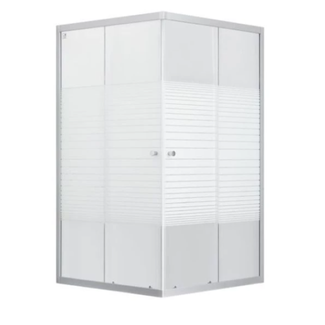 Душевая кабина Lidz WIEŻAK SC90x90.SAT.LOW.L, стекло Linie, 4мм, без поддона