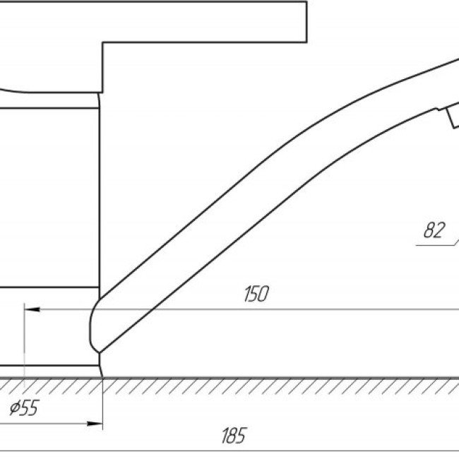 Смеситель для кухни Globus Lux LAZER2 GLLR2-203М-BIG 2