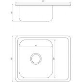 Мийка кухонна Mira MR 5848 P Polish Мийка кухонна Mira MR 5848 P Polish
