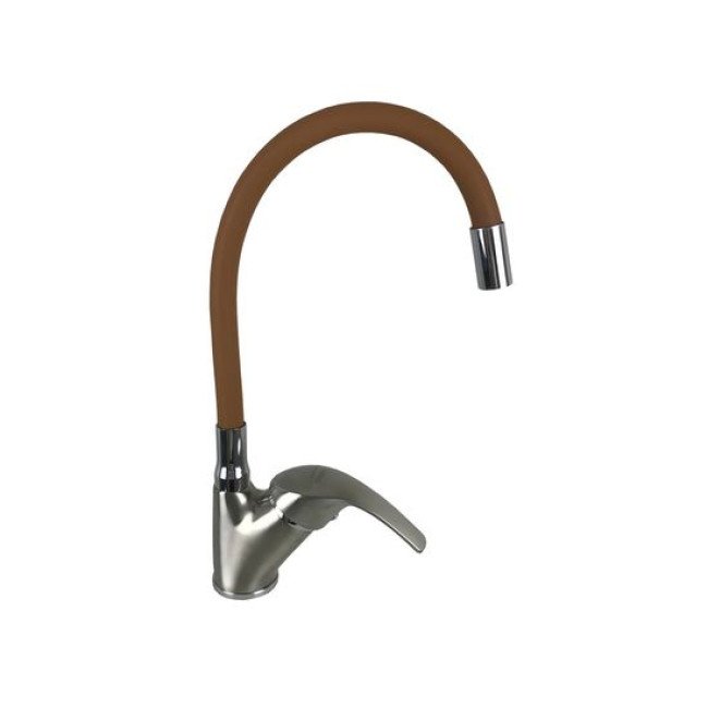 Смеситель для кухни DOMINO ACCENT DAC-203S-BIG-STEEL-BROWN