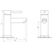 Смеситель для умывальника Globus Lux ALPEN SBT1-101M