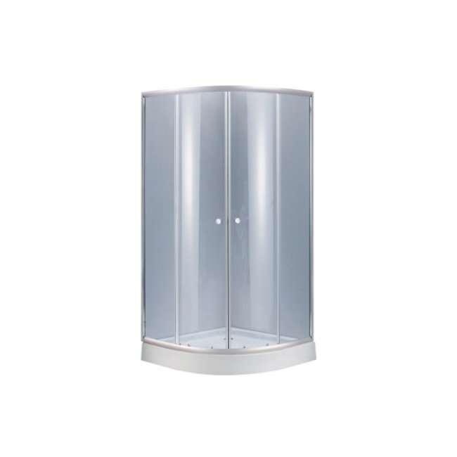 Душевая кабина Lidz Latwa SC80x80.SAT.LOW.GR, стекло тонированное 4 мм