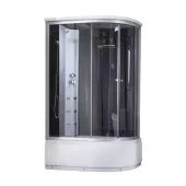 Гідромасажний бокс Lidz Tani SBM120x80L.SAT.HIGH.GR, скло тоноване 4 мм
