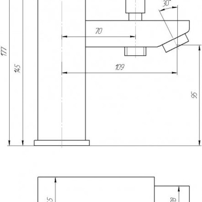 Смеситель для умывальника Globus Lux SHK-106P 2