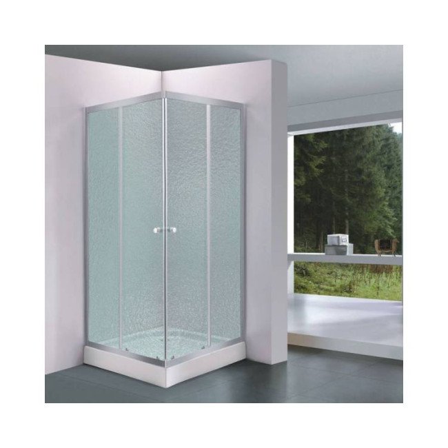 Душевая кабина Lidz Wawel SC90x90.SAT.LOW.FR, стекло Frost 4 мм