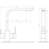 Смеситель для кухни под осмос Globus Lux GLLR-0111-2-ARENA Смеситель для кухни под осмос Globus Lux GLLR-0111-2-ARENA