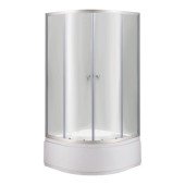 Душевая кабина Lidz Latwa SC90x90.SAT.HIGH.TR, стекло прозрачное 4 мм