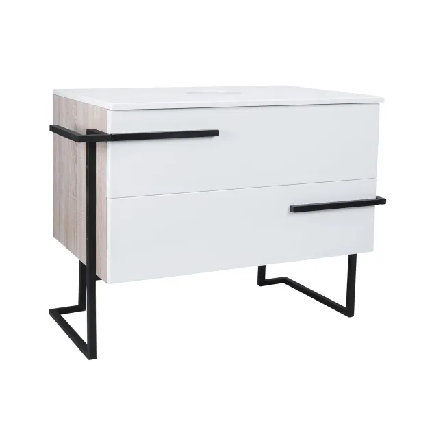 Тумба підлогова Qtap Taurus 800х616х437 White/Whitish oak зі стільницею QT2480TNT803WWO Тумба підлогова Qtap Taurus 800х616х437 White/Whitish oak зі стільницею QT2480TNT803WWO
