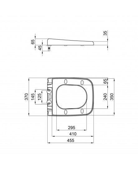 Сидіння для унітаза Qtap Gemini з мікроліфтом Slim QT25992614EW