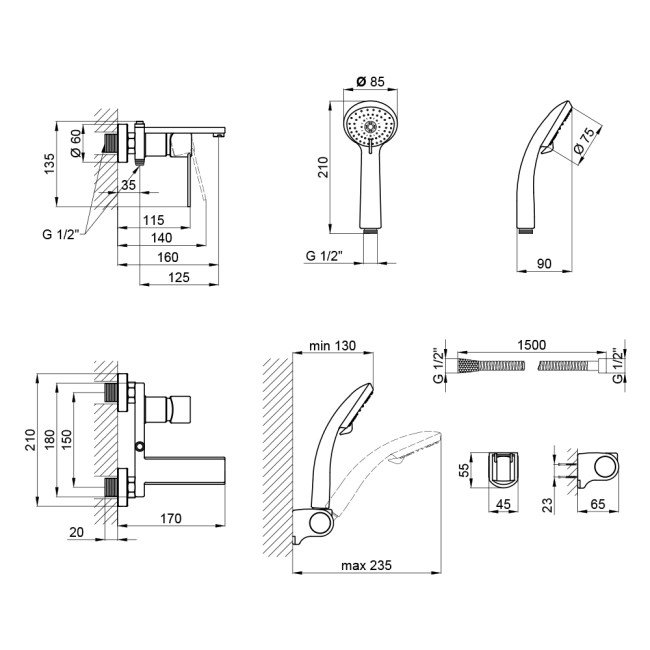 Змішувач для ванни Qtap Form CRM 006 New 2