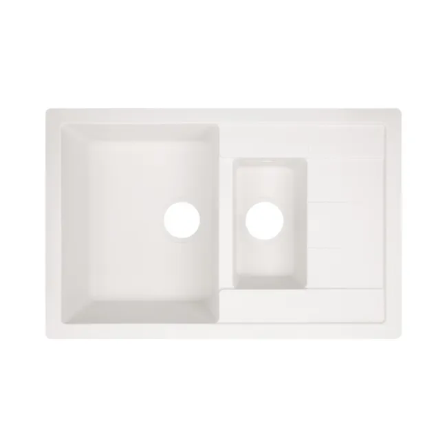 Кухонная мойка с дополнительной чашей Lidz 780x495/200 WHI-01 (LIDZWHI01780495200) Кухонная мойка с дополнительной чашей Lidz 780x495/200 WHI-01 (LIDZWHI01780495200)