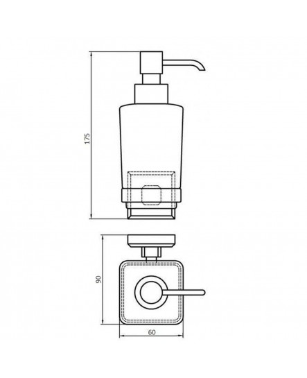 Дозатор жидкого мыла Perfect Sanitary Appliances КВ 9933A