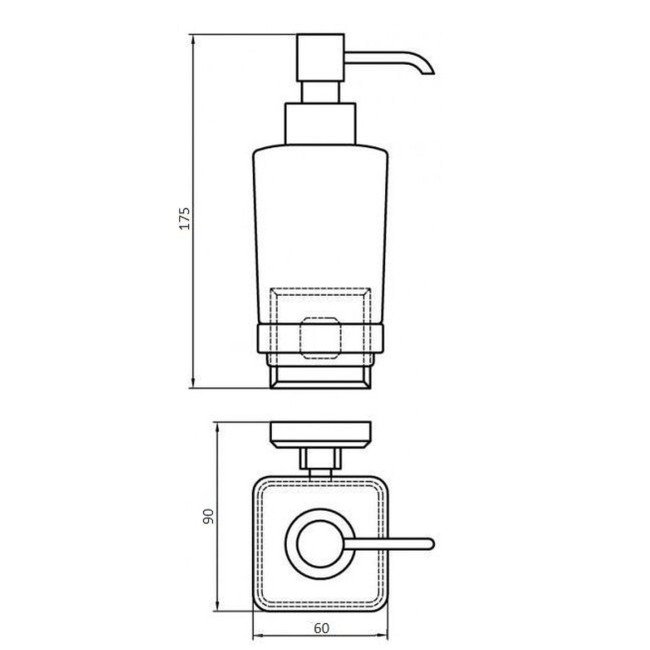 Дозатор рідкого мила Perfect Sanitary Appliances КВ 9933A 2