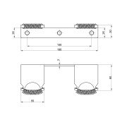 Планка крепления насосных групп Icma №788 Планка крепления насосных групп Icma №788