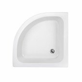 Душова кабіна Lidz Wieza SC80x80.SAT.MID.L, скло Linie 4 мм