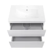 Комплект Qtap Albatross 710х725х460 White тумба підвісна + раковина урізна  QT0172TP700D3070CW