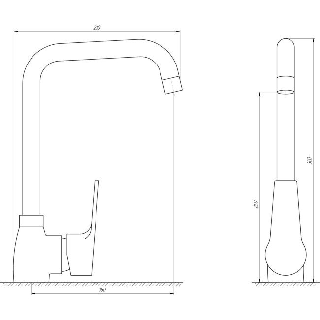 Змішувач для кухні DOMINO BLITZ DBC-203 TS