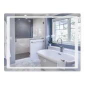 Дзеркало Qtap Mideya 800х600 (DC-B902-1) з LED-підсвічуванням та антизапотіванням QT2078B9021W
