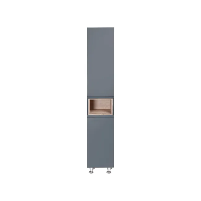 Пенал підлоговий Qtap Robin 350х1950х316 Graphite/Whitish oak QT1376PN1652RGWO