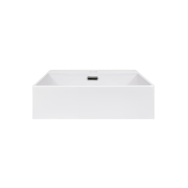 Раковина Qtap Nando K 410х355х125 White с донным клапаном QT12117041KW