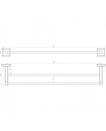 Полотенцедержатель TOPAZ TKB 9911/60