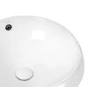 Раковина Qtap Jay 475х475х200 White с донным клапаном QT0711K305W