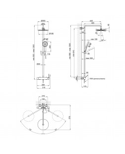 Душевая система Qtap Scorpio 51105OGС