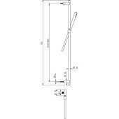 Душовий гарнітур Bianchi Steel SALSTE651000INX Душовий гарнітур Bianchi Steel SALSTE651000INX