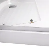 Душевая кабина Lidz Wiezak SC90x90.SAT.LOW.L, стекло Linie 4 мм