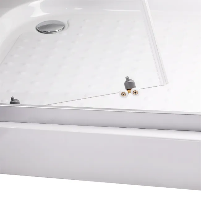 Душевая кабина Lidz Wiezak SC90x90.SAT.LOW.L, стекло Linie 4 мм