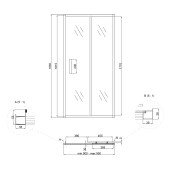 Душові двері в нішу Lidz Zycie SD90x185.CRM.TR, скло прозоре 5 мм Душові двері в нішу Lidz Zycie SD90x185.CRM.TR, скло прозоре 5 мм