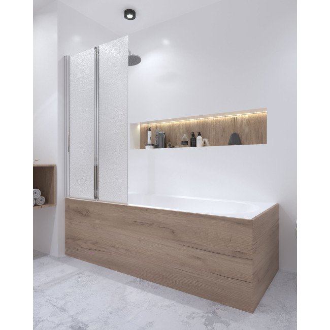 Штора на ванну Qtap Gemini CRM407513RP скло Pear 6 мм, 75х130 см Штора на ванну Qtap Gemini CRM407513RP скло Pear 6 мм, 75х130 см