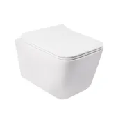 Комплект Qtap инсталляция Nest M425-M06CRM + унитаз с сиденьем Crow QT05335170W + набор для гигиенического душа со смесителем Inspai-Varius CRM 201