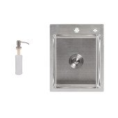 Набір 2 в 1 Lidz кухонна мийка H6050 3.0/0.8 мм Brush + дозатор для миючого засобу Набір 2 в 1 Lidz кухонна мийка H6050 3.0/0.8 мм Brush + дозатор для миючого засобу