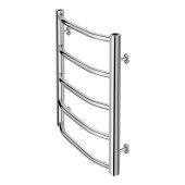 Сушарка для рушників водяна Lidz Trapezium (CRM) D38/25 400x600 P5