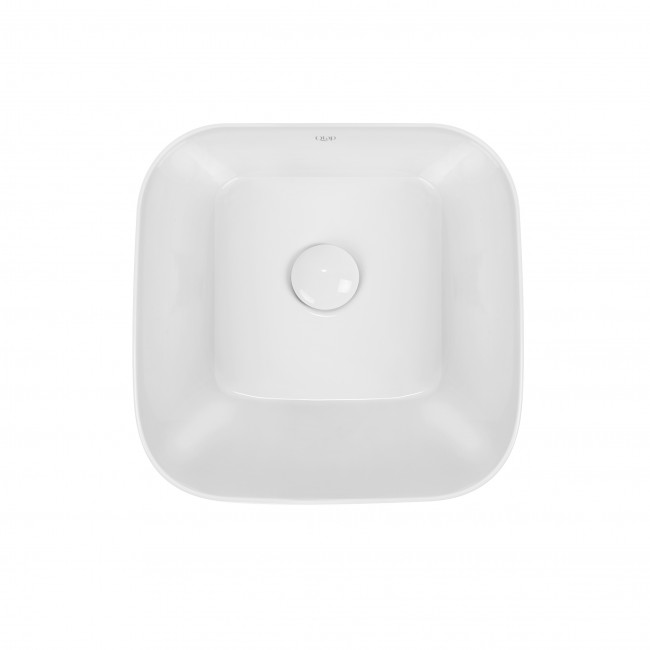 Раковина-чаша Qtap Scorpio 350х390х120 White с донным клапаном QT14112241W