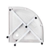 Душова кабіна Lidz Wieza SC80x80.SAT.MID.L, скло Linie 4 мм