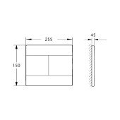 Панель змиву для унітаза Azzurra PLCR