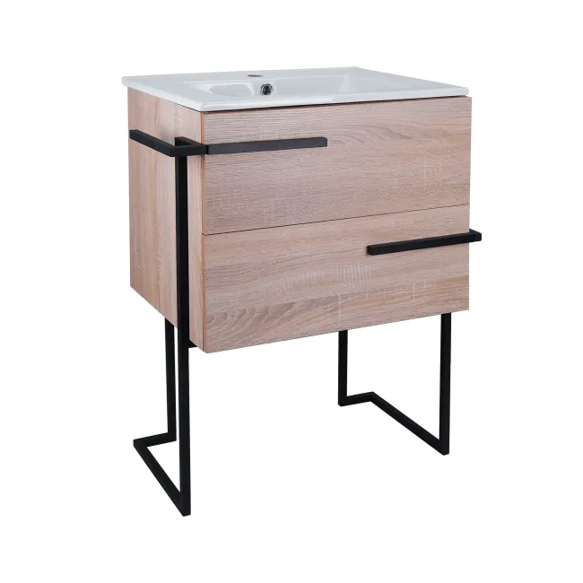 Комплект Qtap Taurus 600х800х437 Whitish oak тумба підлогова + раковина урізна QT2471TNT603WO Комплект Qtap Taurus 600х800х437 Whitish oak тумба підлогова + раковина урізна QT2471TNT603WO