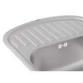 Кухонная мойка Qtap 6349 0,8 мм Satin (QT6349SAT08)