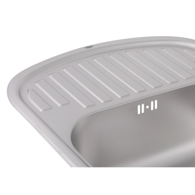 Кухонная мойка Qtap 6349 0,8 мм Satin (QT6349SAT08)