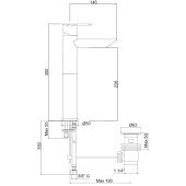 Змішувач для раковини Bianchi Dream LVBDRM2022UACRM Змішувач для раковини Bianchi Dream LVBDRM2022UACRM