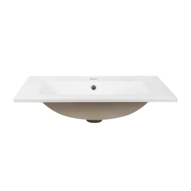 Раковина Qtap Albatross E 600х460х180 White с донным клапаном QT01119060EW