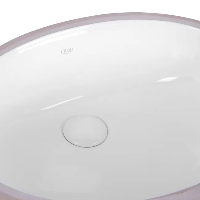 Раковина Qtap Stork 495х410х185 White з донним клапаном QT1511LU023W