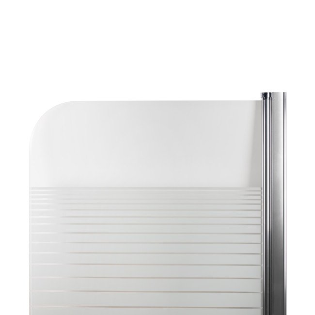 Штора на ванну Lidz Brama SS80x150R.CRM.L стекло Linie 6 мм, правая