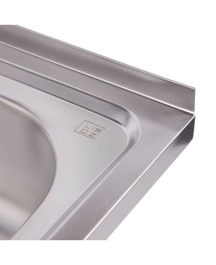 Кухонна мийка Lidz 6050-R 0,6 мм Decor (LIDZ6050R06DEC)