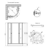 Душова кабіна Lidz Wieza SC80x80.SAT.LOW.L, з піддон Kupala Душова кабіна Lidz Wieza SC80x80.SAT.LOW.L, з піддон Kupala