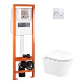 Набір Qtap інсталяція 4 в 1 з панеллю змиву Nest (QT0233M370 + QT0211P01V1176W) + унітаз з сидінням Scorpio QT1433053ERW Набір Qtap інсталяція 4 в 1 з панеллю змиву Nest (QT0233M370 + QT0211P01V1176W) + унітаз з сидінням Scorpio QT1433053ERW